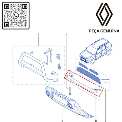RN 220014 8201220014 PROTETOR DO PARACHOQUE DIANT. DUSTER 3